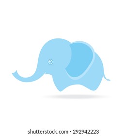 cute female elephant, cartoon drawing thailand