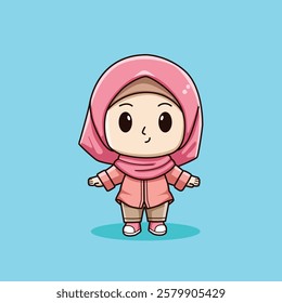 cute female model chibi character