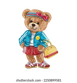 Cute female teddy bear