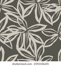 Cute feminine watercolor seamless pattern with wildflowers.hand drawn