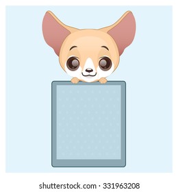 Cute fennec fox notepad