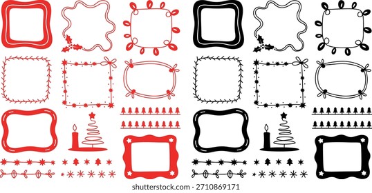 Cute Festive Doodle Frame Collection