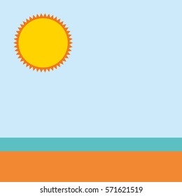 cute field landscape icon vector illustration design
