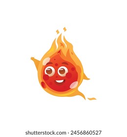 Cute fire character, fire character vector illustration