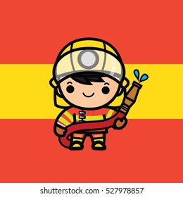 Cute fireman / Fire fighter