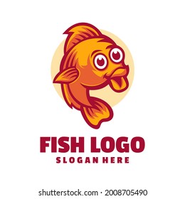 cute fish 3 logo design