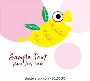 cute fish card