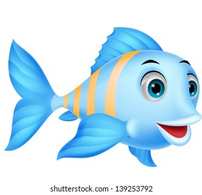 Cute fish cartoon