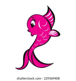 Cute fish cartoon