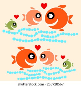cute fish cartoon  