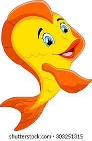 Cute fish cartoon