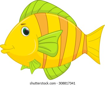 cute fish cartoon