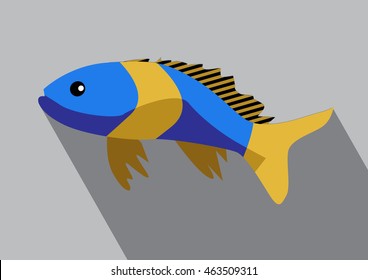 Cute fish cartoon