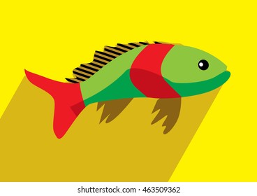 Cute fish cartoon