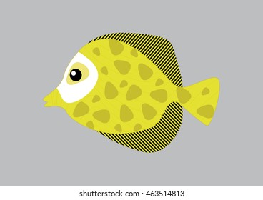 Cute fish cartoon