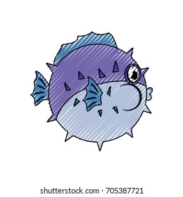 Cute fish cartoon