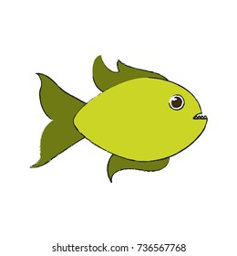 Cute fish cartoon