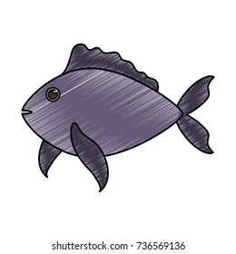 Cute fish cartoon