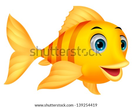 Cute fish cartoon