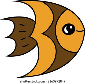 Cute Fish Character Vector EPS And Image