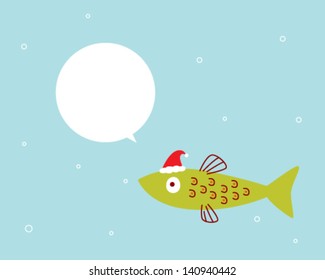 cute fish christmas message