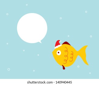 cute fish christmas message