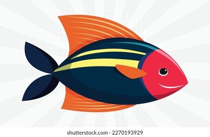 Cute fish collection design eps vector designs 