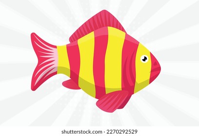 Cute fish collection design eps vector design