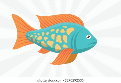 Cute fish collection design eps vector design