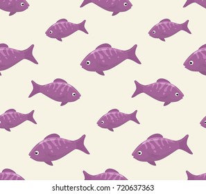 Cute fish colorful pattern