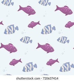 Cute fish colorful pattern