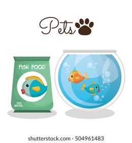 cute fish colors isolated icon