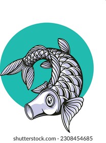 Cute fish design and turquoise background, also suitable for merchandise such as t-shirts, mugs, phone cases.
Banner design