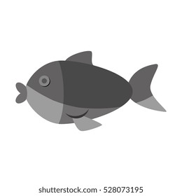 cute fish isolated icon