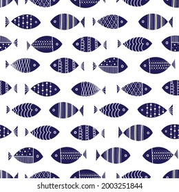Pescado lindo. Niños de fondo. Patrón sin foco. Se puede utilizar en la industria textil, el papel, el fondo, la reserva de recortes.