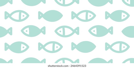 Cute fish. Kids background. Seamless pattern. Can be used in textile industry, paper, background, scrapbooking.