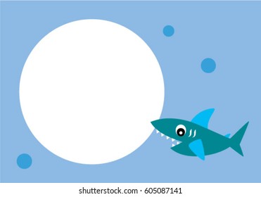 cute fish message card