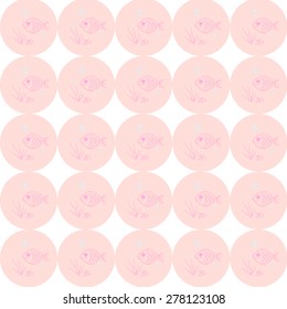 cute   fish  pattern pastel  color