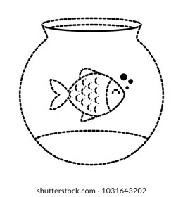 cute fish pet in aquarium