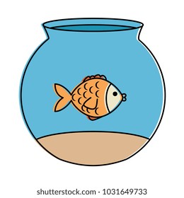 cute fish pet in aquarium