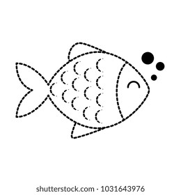 cute fish pet character