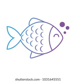 cute fish pet character