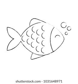 cute fish pet character