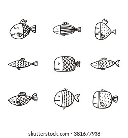 Cute fish print