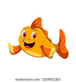 Cute Fish Sea Animal Character Illustration