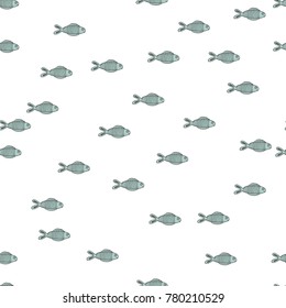 Cute fish seamless pattern. Scandinavian background. Baby style.
