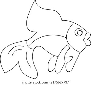 Un archivo de pasos de arte de vectores de peces recortados
