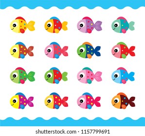 Cute Fish Vector Collection Stock Vector (Royalty Free) 1157799691 ...