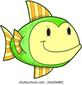 Cute Fish Vector Illustration Art