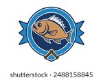 Cute Fish Vector Illustration - Cartoon, Clipart Line Art Design  Vector illustration of a cute fish in cartoon, clipart, and line art styles